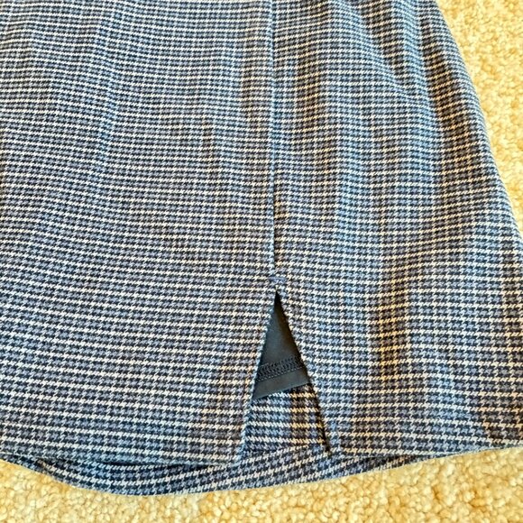 Hollister HIgh Rise Blue Front Slit Zip Closure Mini Skirt - Picture 2 of 11